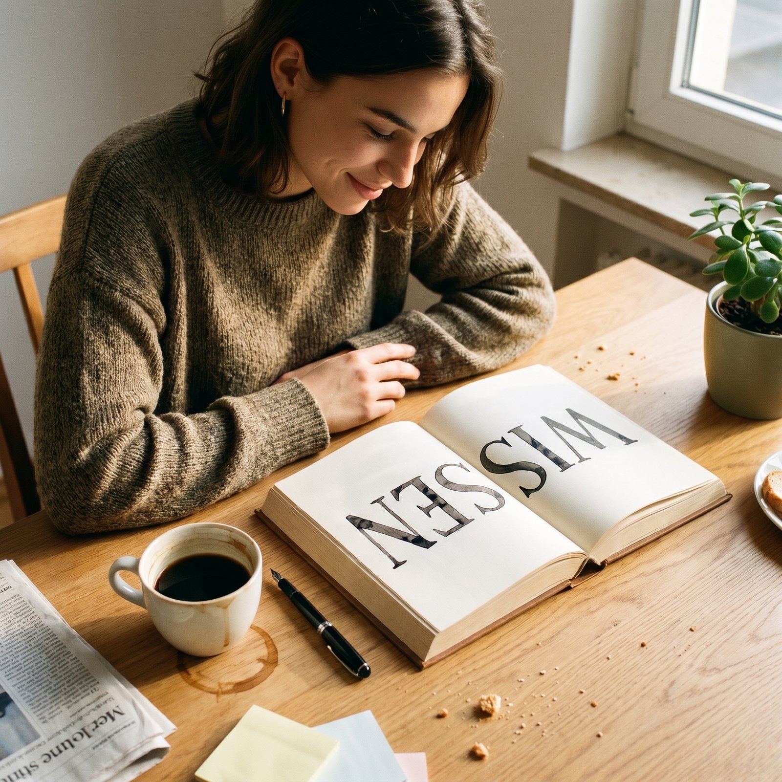Notizbuch mit Geld-Themen — Wissen