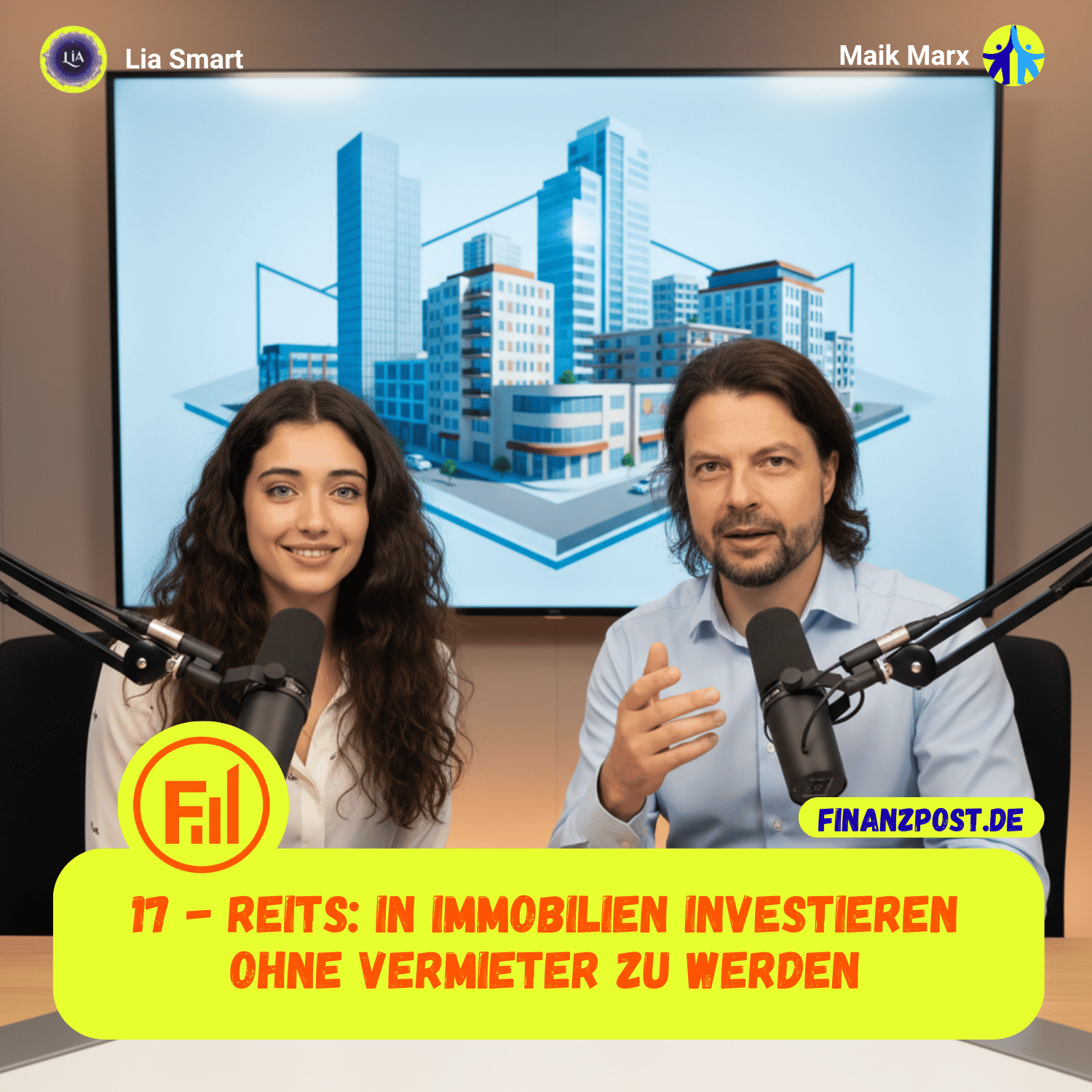 Cover Folge 17: REITs - In Immobilien investieren ohne Vermieter zu werden