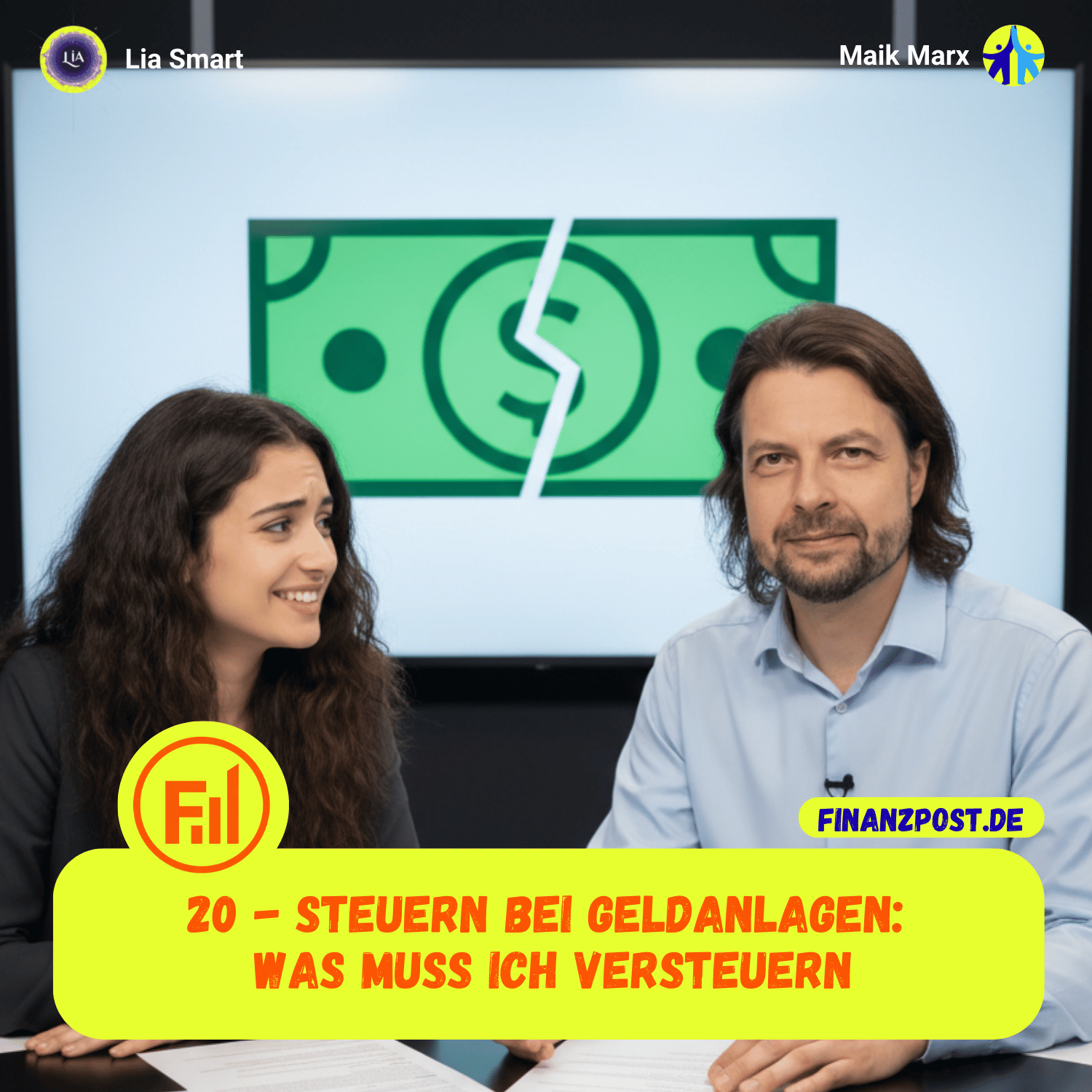Cover Folge 20: Steuern bei Geldanlagen - Was muss ich versteuern und wie kann ich sparen