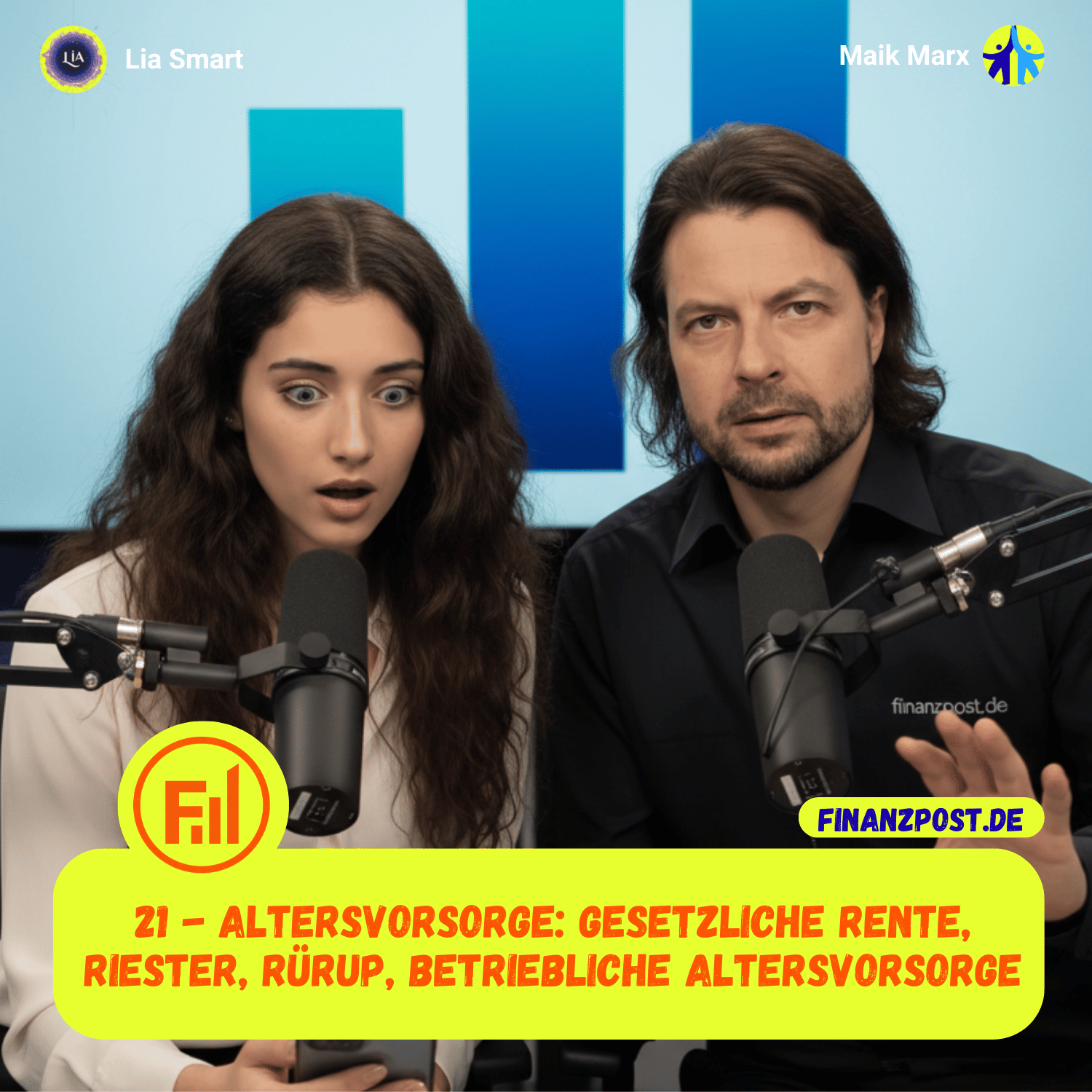 Cover Folge 21: Altersvorsorge - Gesetzliche Rente, Riester, Rürup, betriebliche Altersvorsorge