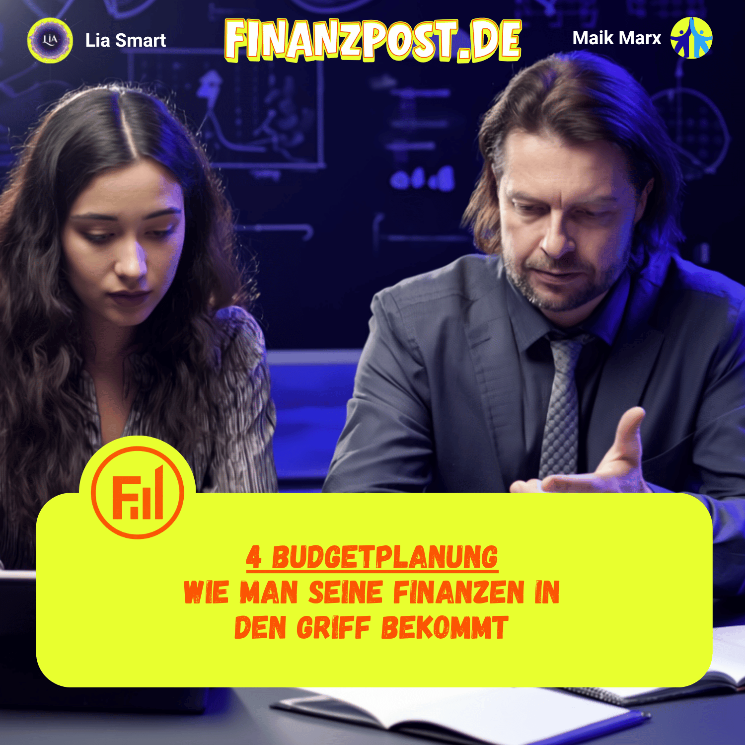 Cover Folge 4: Budgetplanung - Wie man seine Finanzen in den Griff bekommt