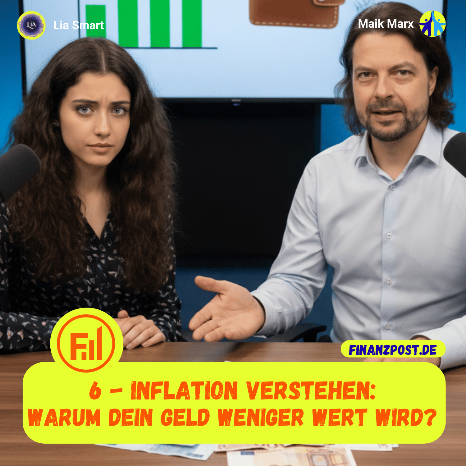 Cover Folge 6: Inflation verstehen - Warum dein Geld weniger wert wird