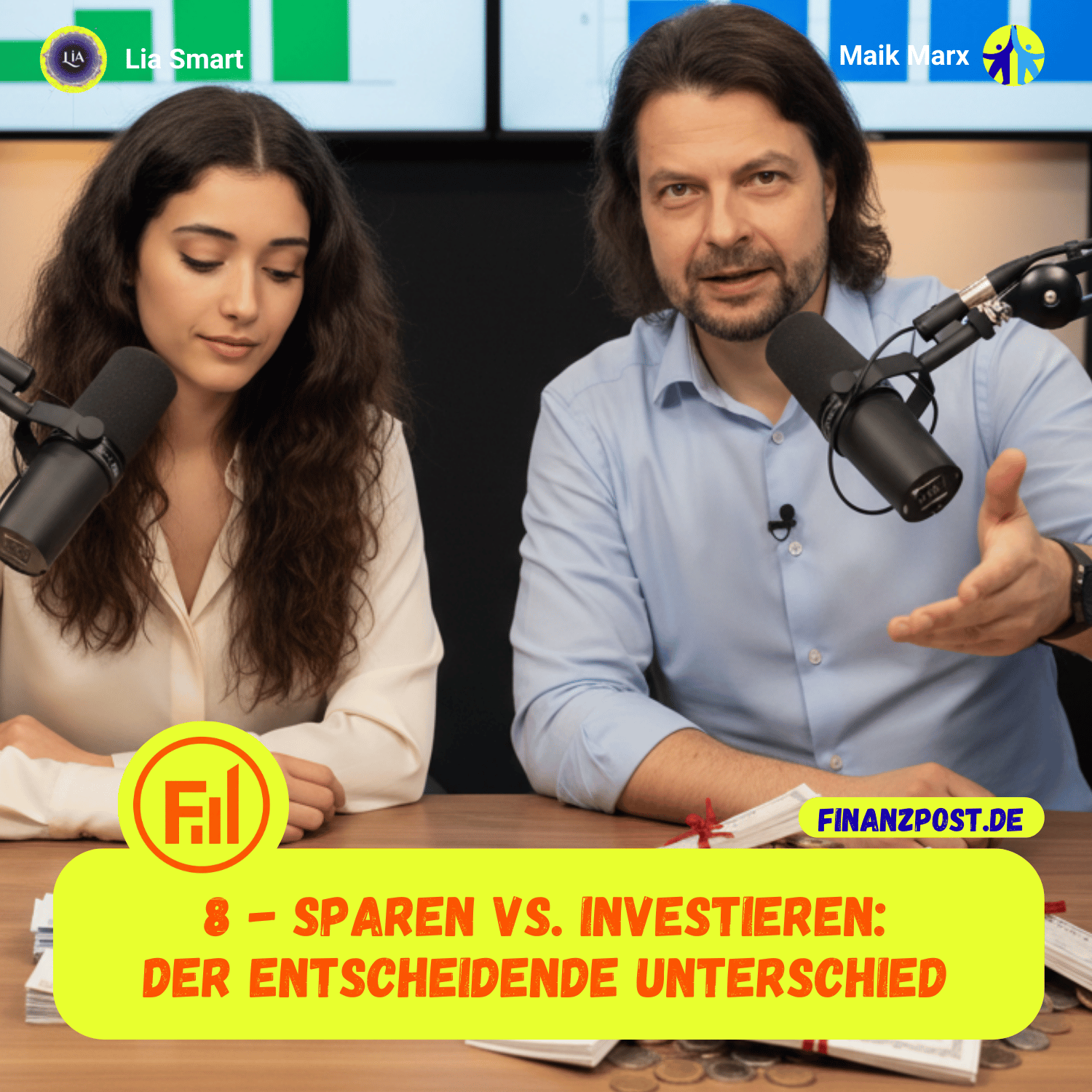 Cover Folge 8: Sparen vs. Investieren - Der entscheidende Unterschied